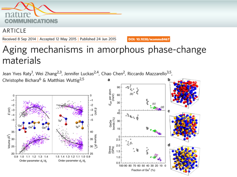  Aging mechanisms in amorphous phase-change materials